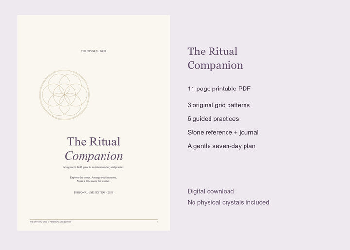 The Ritual Companion digital PDF and its included templates, practices, journal, and seven-day plan