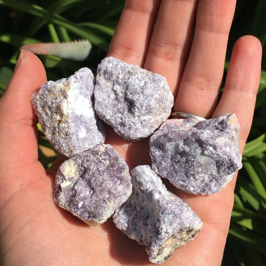Raw Lepidolite Crystal For Sale