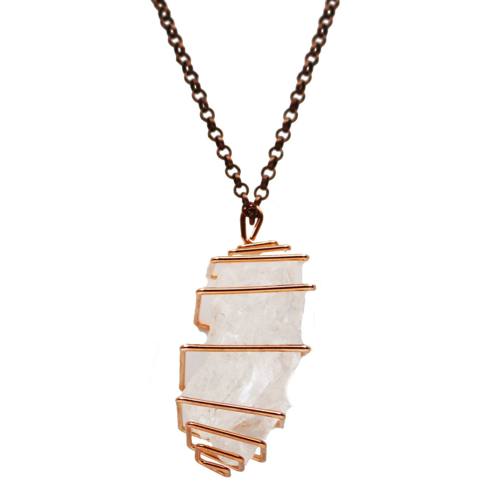 Quartz Pendant Necklace The Crystal Grid