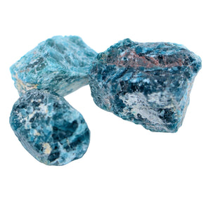 Raw Blue Apatite Crystal For Sale