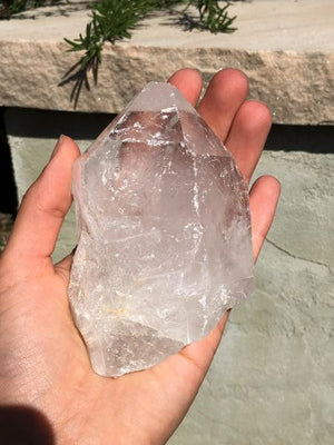 Raw Quartz Crystal Point Extra Large