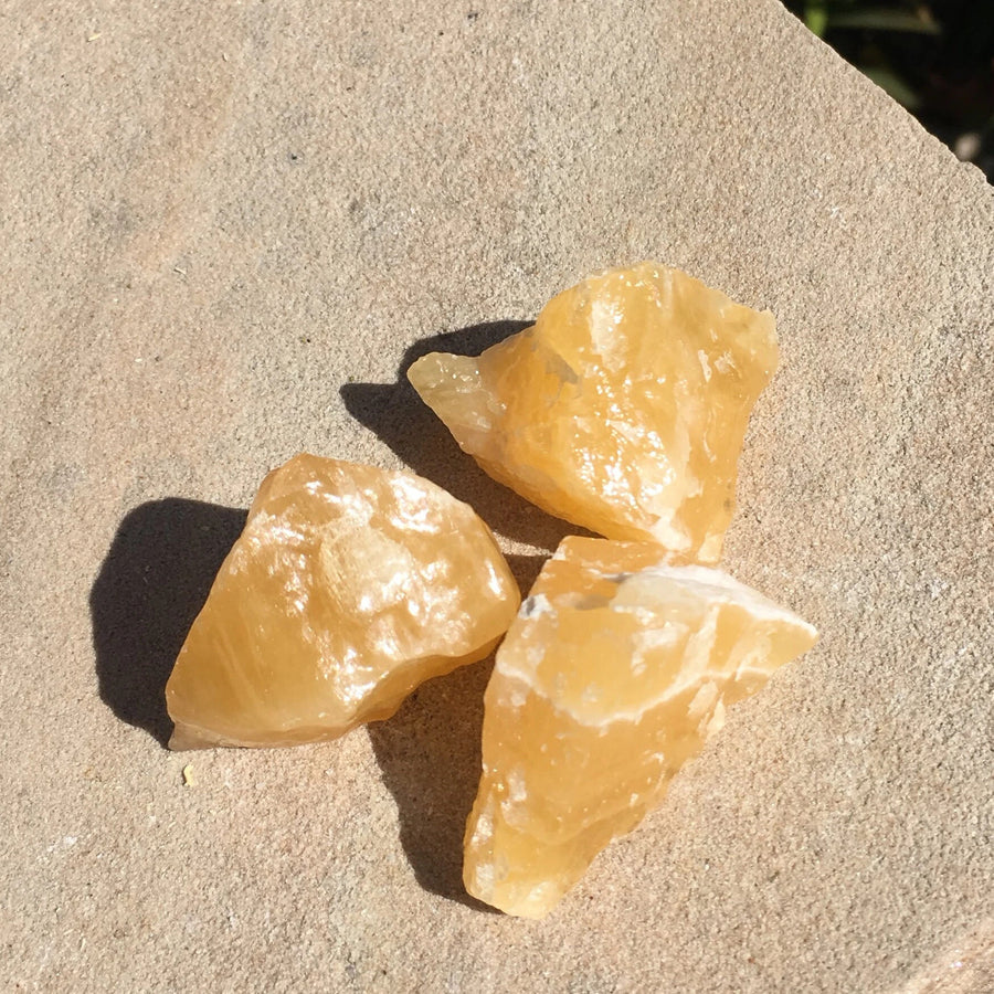 Raw Orange Calcite Crystal For Sale