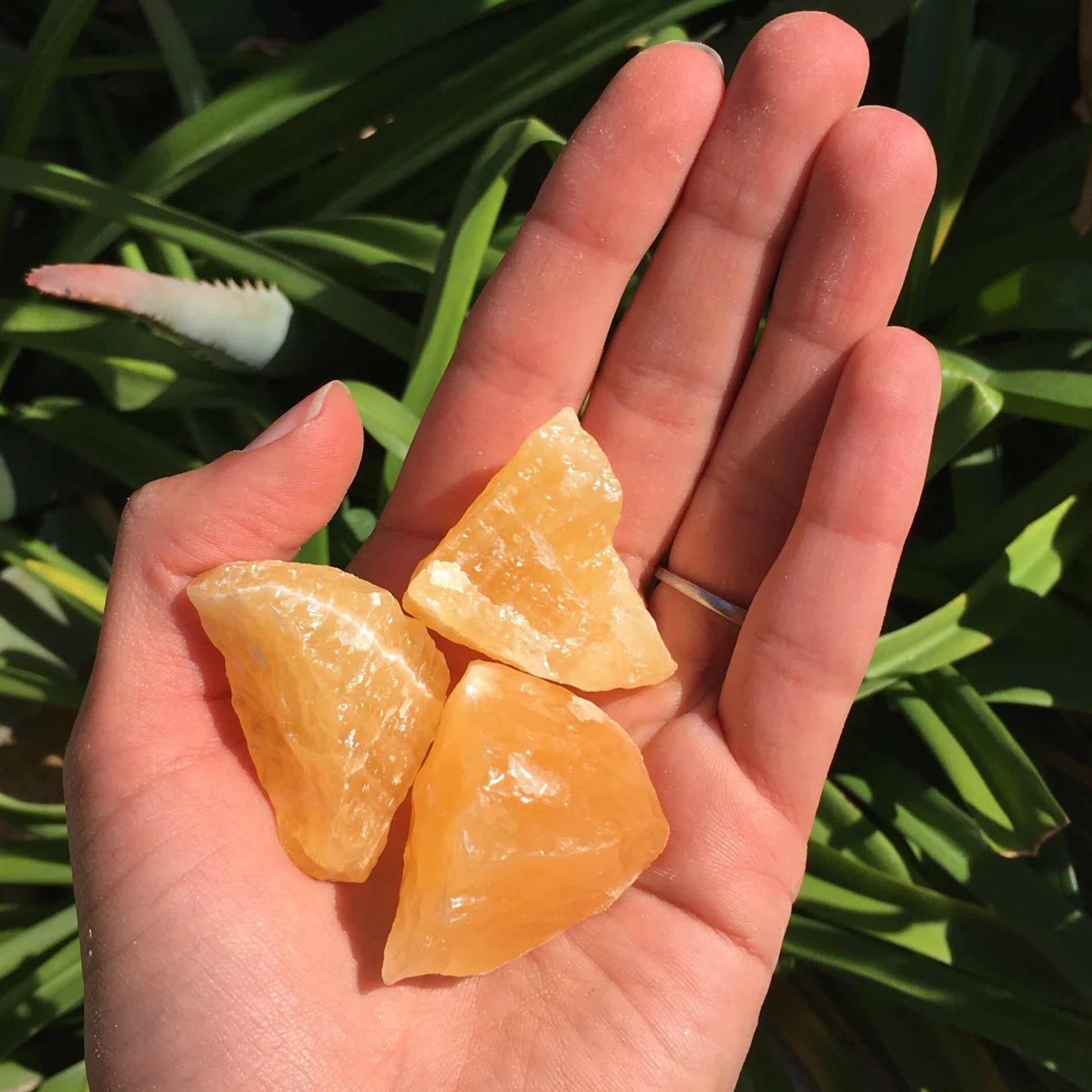 Raw Orange Calcite Crystal The Crystal Grid