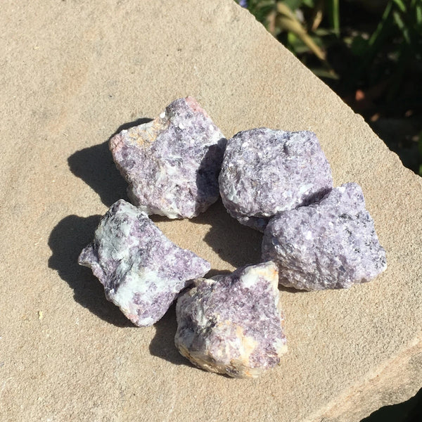 Raw Lepidolite Crystal For Sale